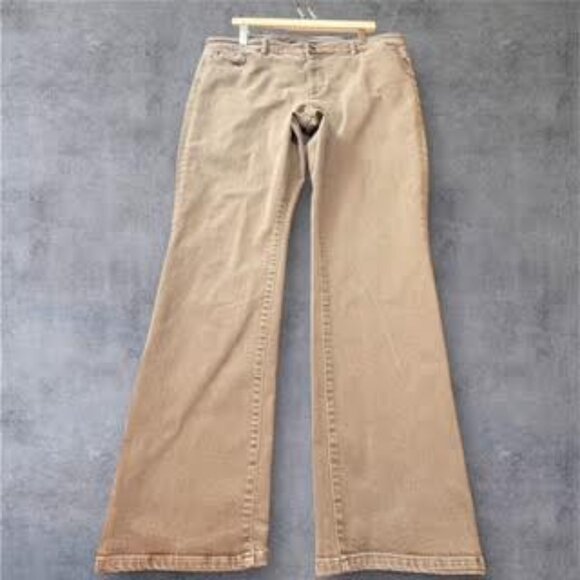 Lauren Ralph | Lauren LRL Jeans Co. Women’s | Brown Bootcut Denim Jeans Size 16 - Picture 1 of 9